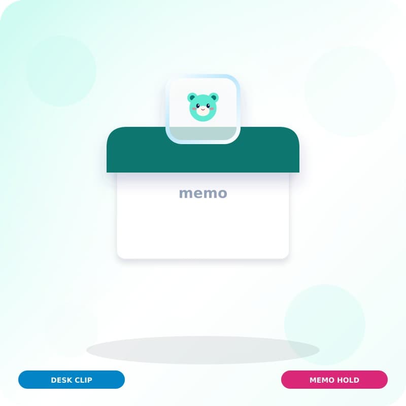 Acrylic Memo Clip