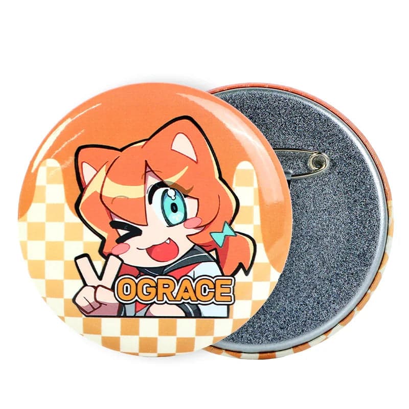 Holographic Round Tinplate Badge