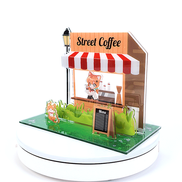Custom Multi-Layer Clear Acrylic Scene Standee